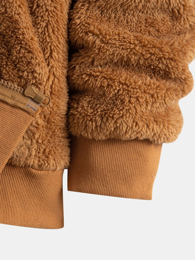 Basis Teddy Zip Up Hoodie