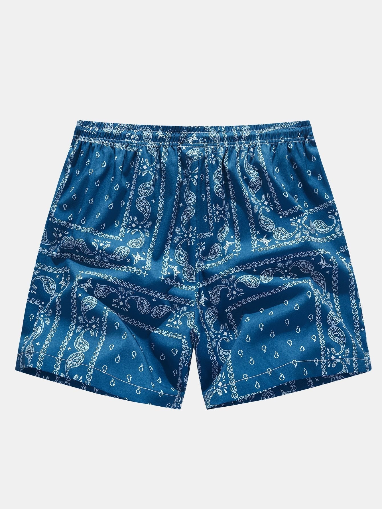 Oplosbare Smiley Print T-Shirt & Paisley Print Shorts