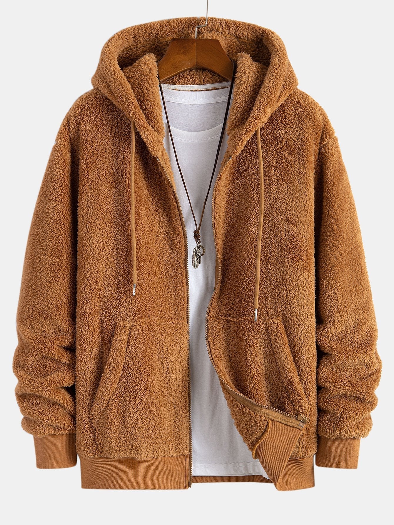 Basis Teddy Zip Up Hoodie
