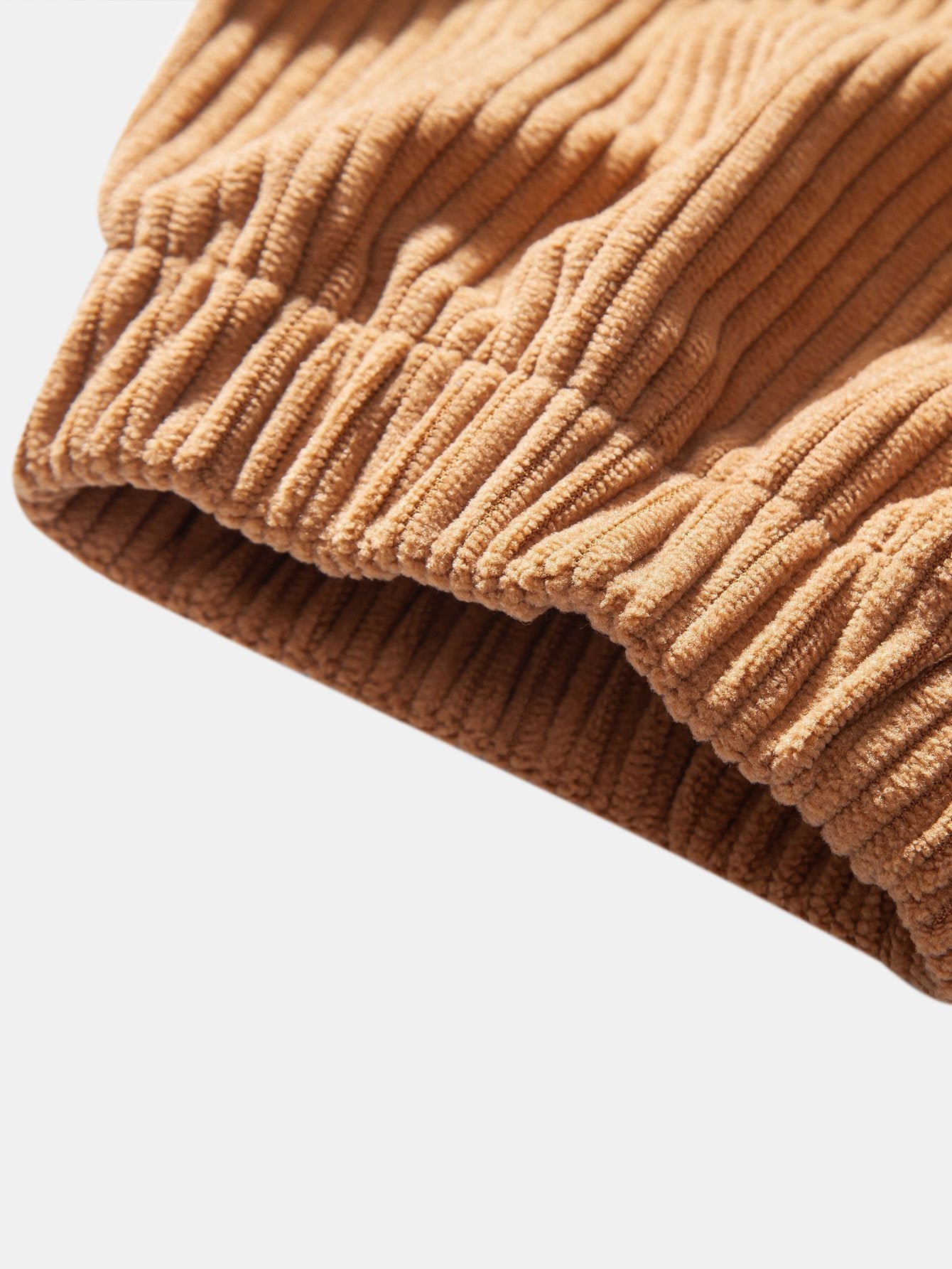 Koorduroy Cargo Jogger Broek met Trekkoord