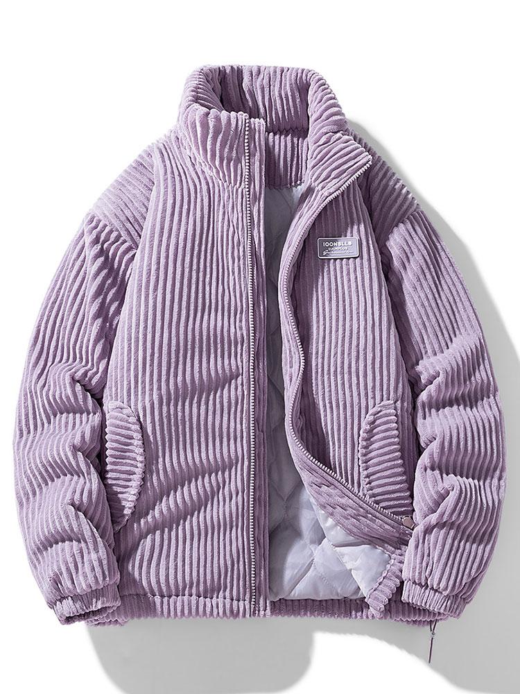Quilted Lined Corduroy Coat