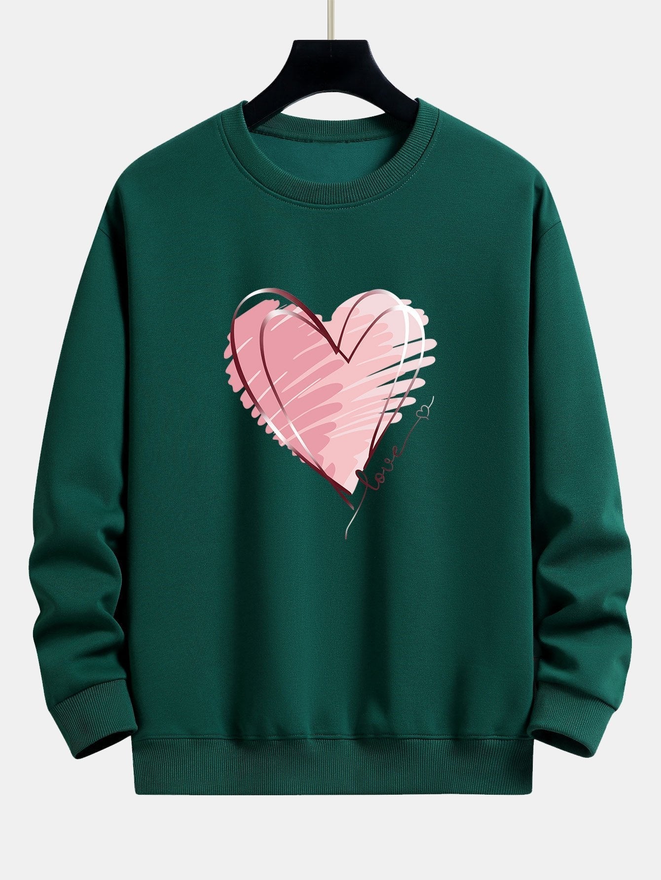 Doodle Hartprint Relax Fit Sweatshirt