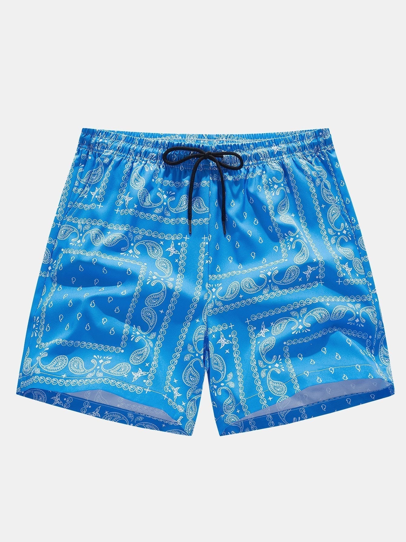 Oplosbare Smiley Print T-Shirt & Paisley Print Shorts
