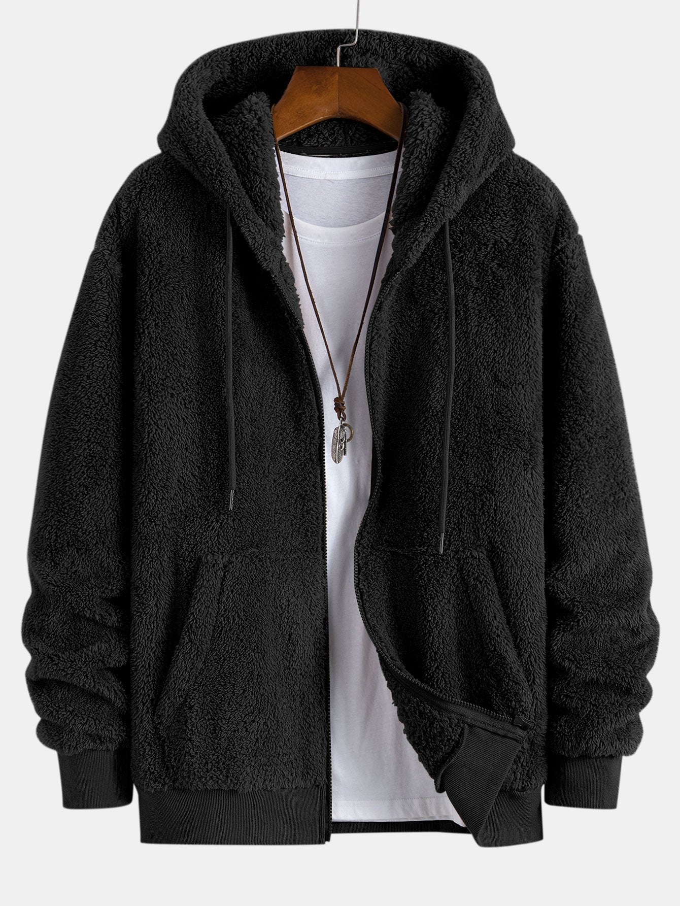 Basis Teddy Zip Up Hoodie