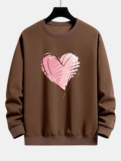 Doodle Hartprint Relax Fit Sweatshirt