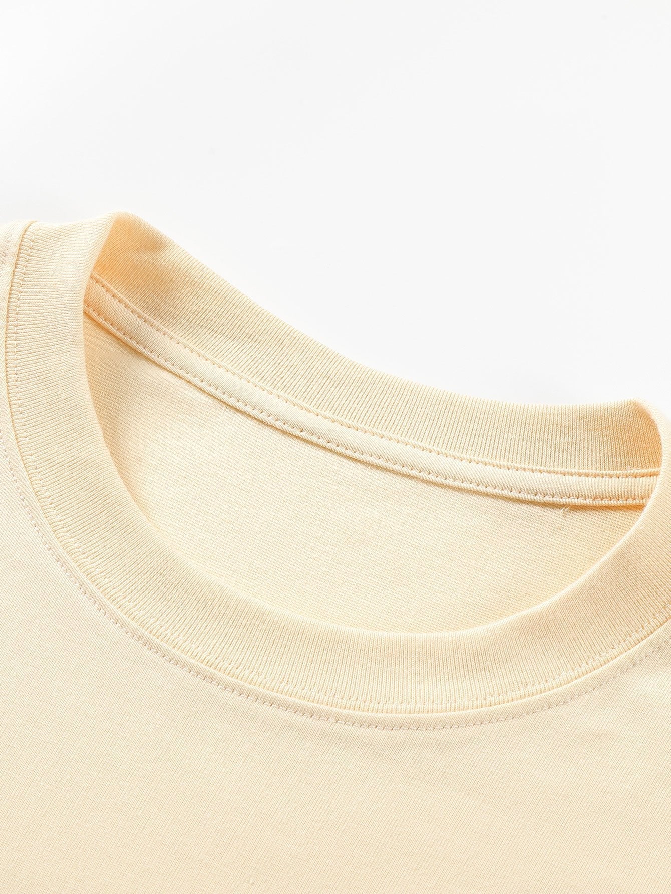 Basis Lange Mouwen Zware Kwaliteit Boog Hem T-Shirt
