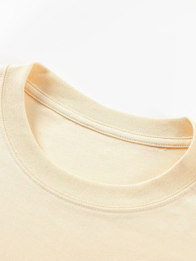 Basis Lange Mouwen Zware Kwaliteit Boog Hem T-Shirt
