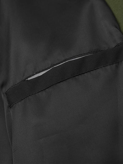 Contrast Zip Up Hooded Pufferjas