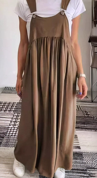 CAMILLE | Casual-Chic Mouwloze Vloeiende Jurk