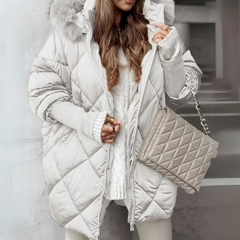 Ladies Elegant Jacket with Knit Sleeve