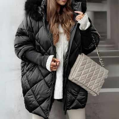Ladies Elegant Jacket with Knit Sleeve