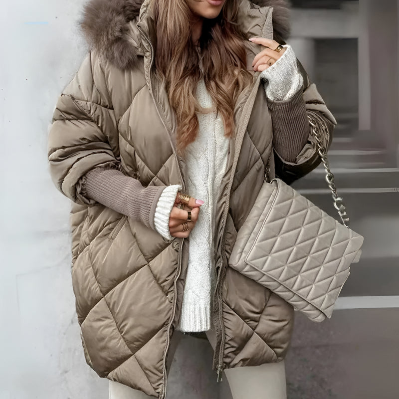 Ladies Elegant Jacket with Knit Sleeve