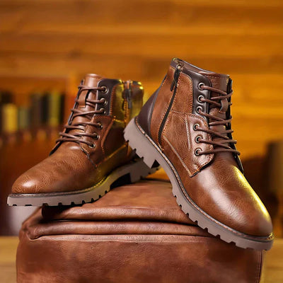 Jethro | Lace-up Boots Made of Premium Leather