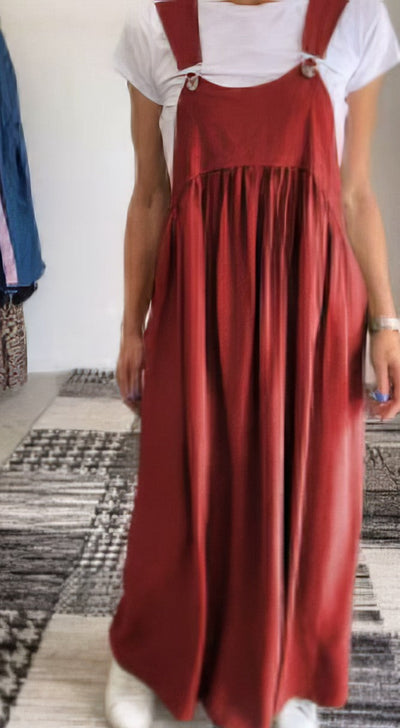 CAMILLE | Casual-Chic Mouwloze Vloeiende Jurk