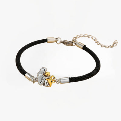 Liveli - Pulsera con cordón e icono de perro