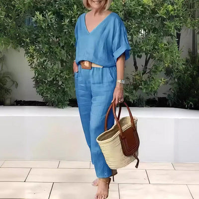 Claire | Luxe Ontspannen Twee-Delige Outfit