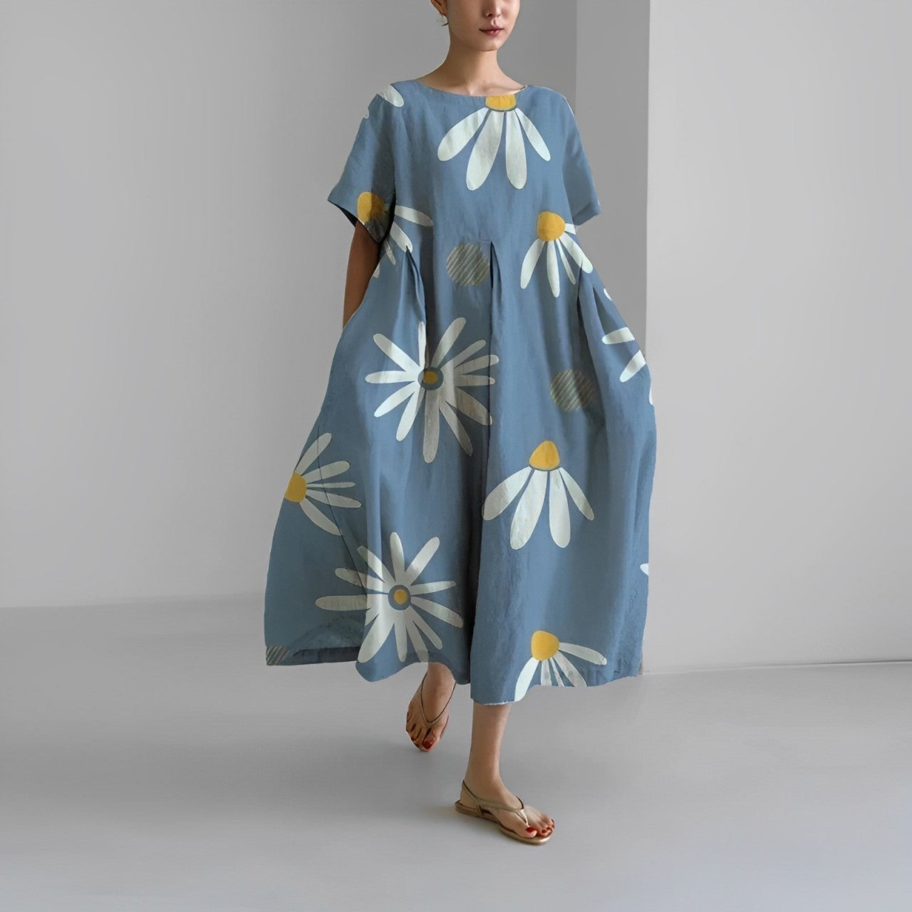 CÉLESTINE | Robe bohème fleurie pour un style naturel et romantique