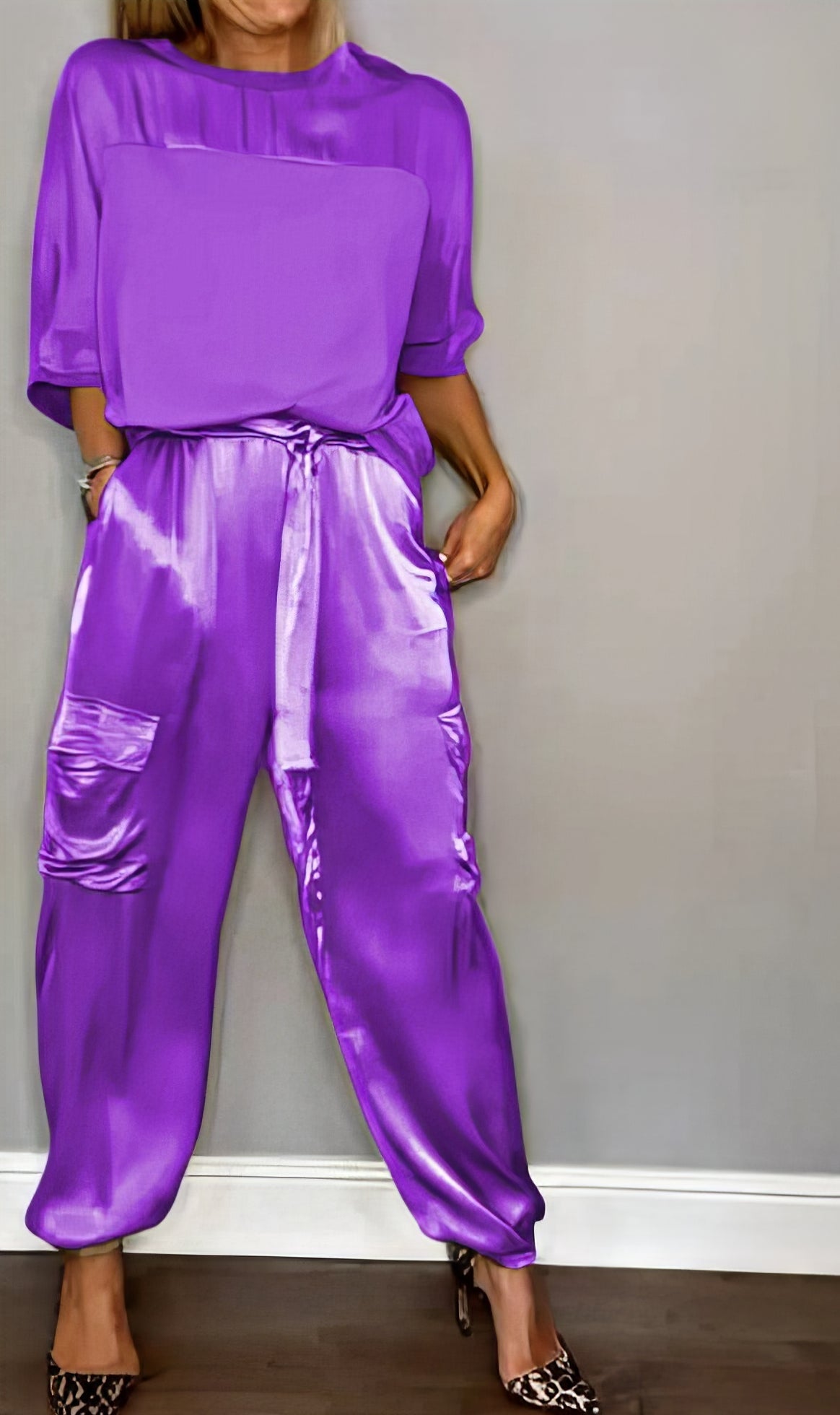 AMELIA | Complete Twee-delige Blouse en Chique Cargo Broek
