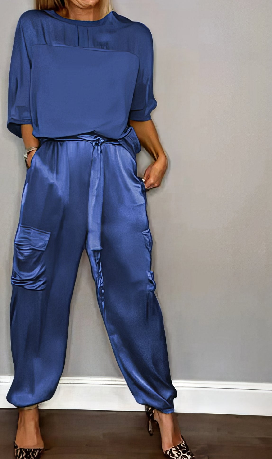 AMELIA | Complete Twee-delige Blouse en Chique Cargo Broek