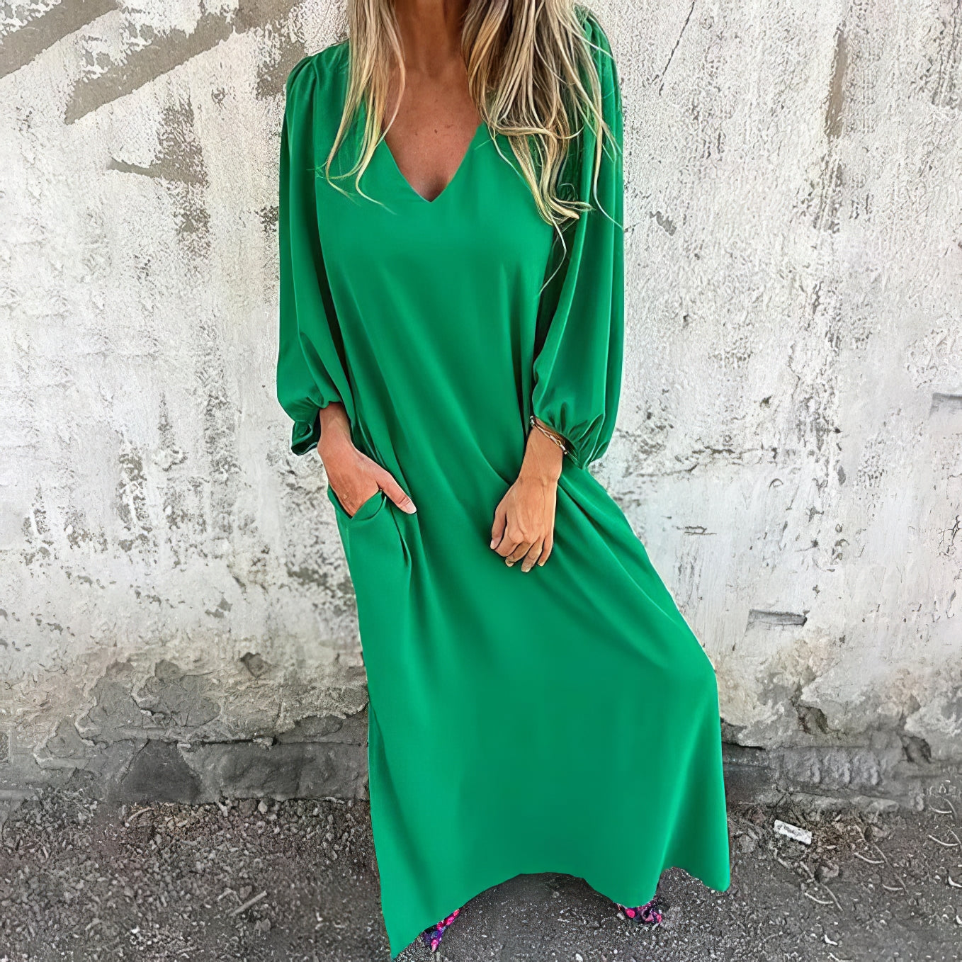 LIVIA | Long Bohemian Dress with Pockets and Stylish Cut