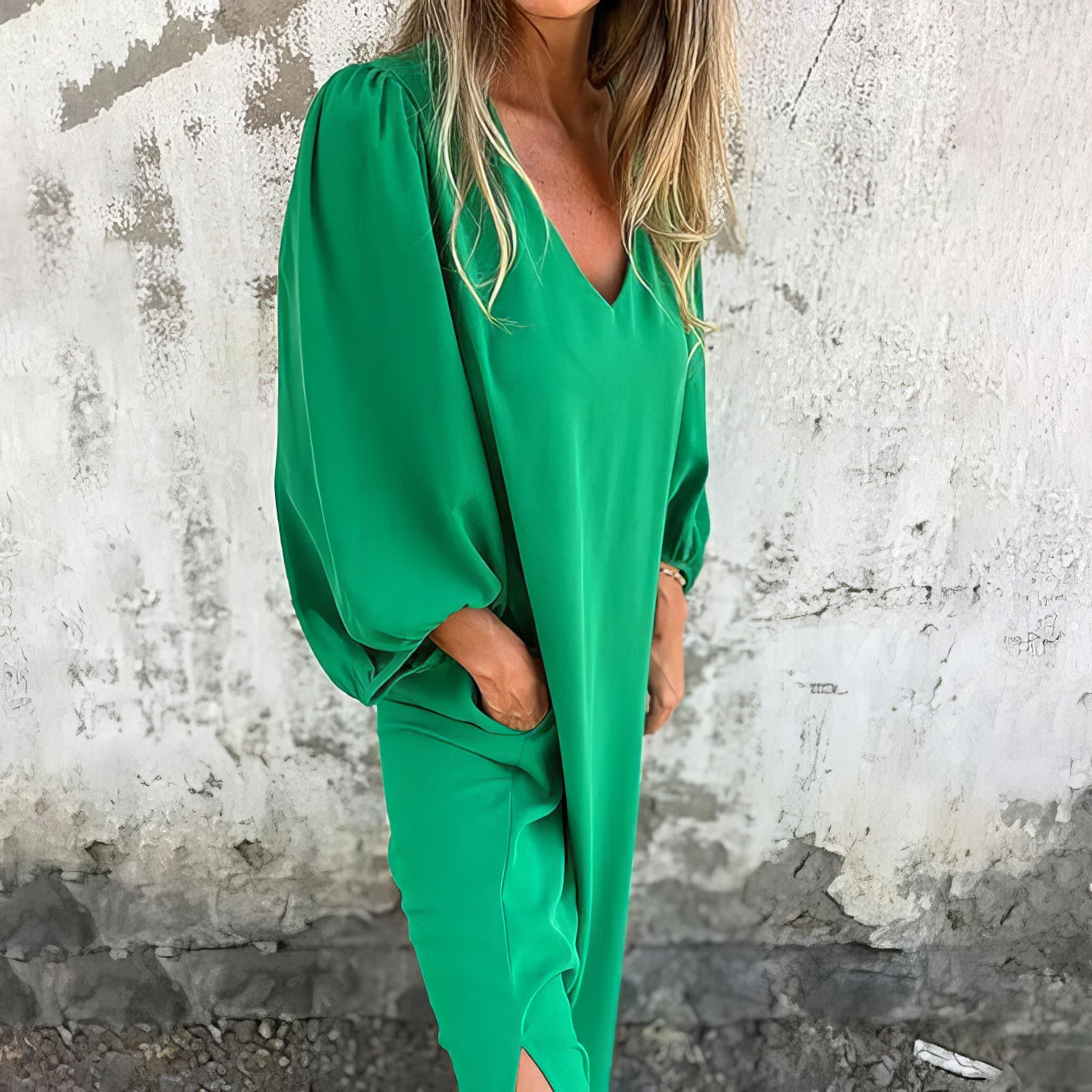 LIVIA | Long Bohemian Dress with Pockets and Stylish Cut