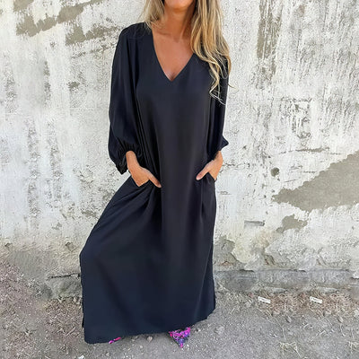 LIVIA | Long Bohemian Dress with Pockets and Stylish Cut